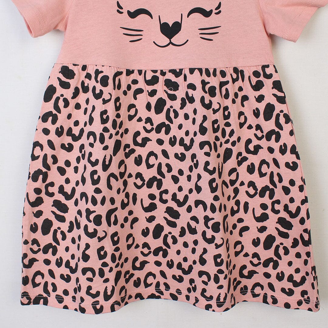 Little Girl Leopard Print Skirt Frock Iluvlittlepeople 