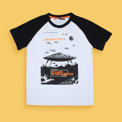 Little Boy UFO Print T-Shirt T-Shirt Iluvlittlepeople 