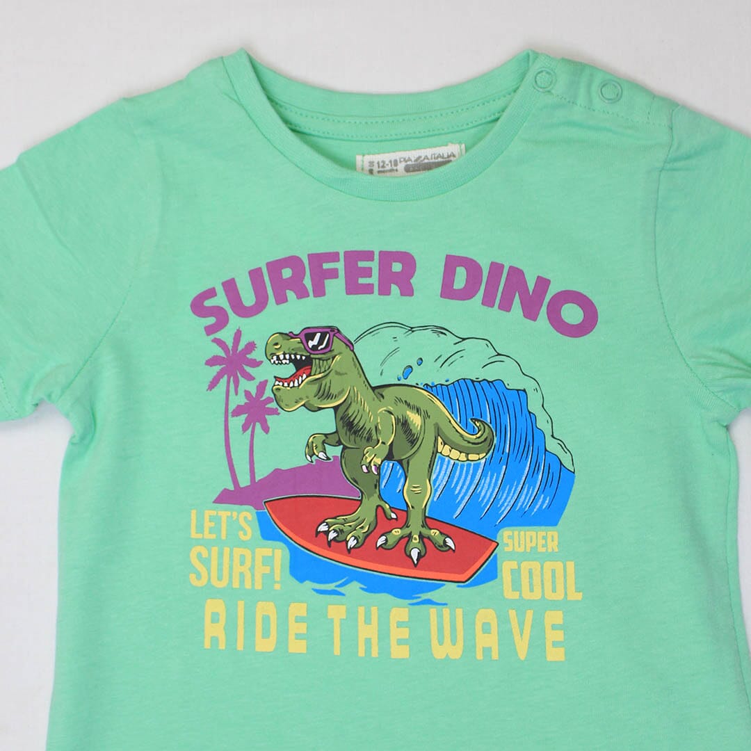Little Boy Dino T-Shirt T-Shirt Iluvlittlepeople 