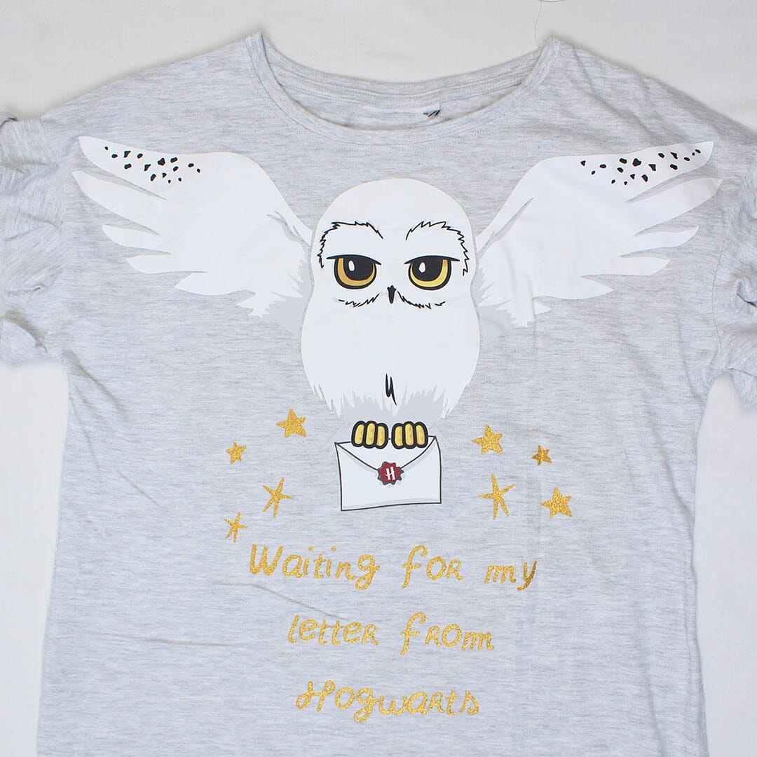 Little Girl Owl Print T-Shirt T-Shirt Iluvlittlepeople 