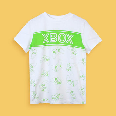 Little Boy X Box T-Shirt T-Shirt Iluvlittlepeople 10-12 Years White Cotton