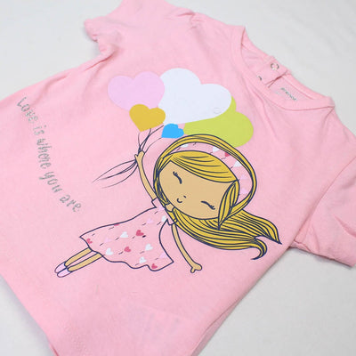 Infants Girl Doll Print Tee Shirts T-Shirt Iluvlittlepeople 
