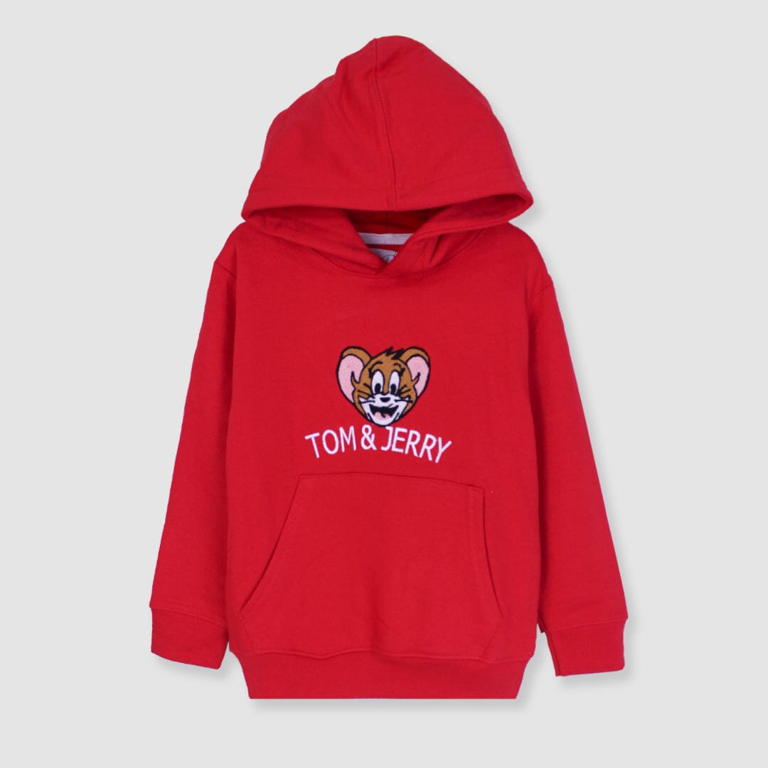 Tom & Jerry Red Themed Hoodie For Boys – Iluvlittlepeople