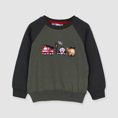 Attractive Green Themed Sweat Shirt For Boys Sweatshirt Iluvlittlepeople 