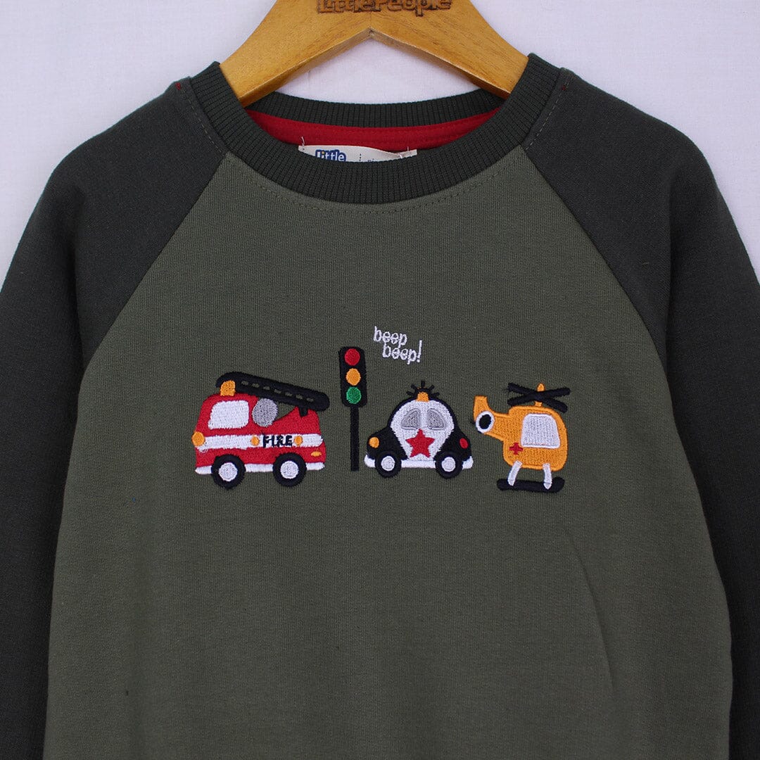 Attractive Green Themed Sweat Shirt For Boys Sweatshirt Iluvlittlepeople 