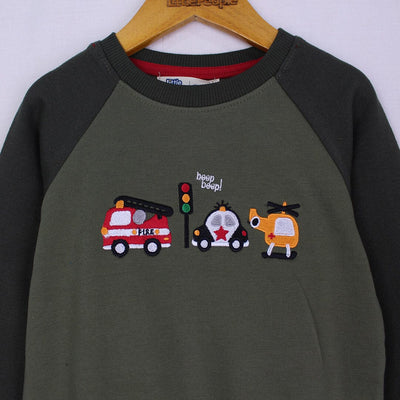 Attractive Green Themed Sweat Shirt For Boys Sweatshirt Iluvlittlepeople 