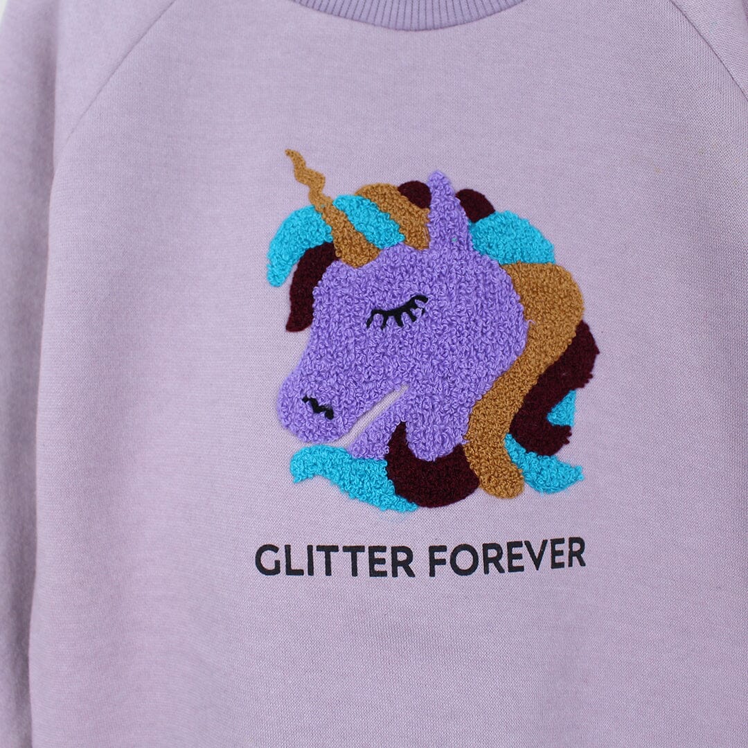 Cute Little Girl Purple Themed Sweat Shirt Sweatshirt Iluvlittlepeople 