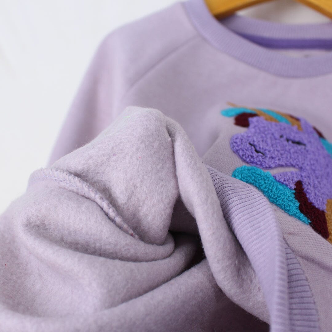 Cute Little Girl Purple Themed Sweat Shirt Sweatshirt Iluvlittlepeople 