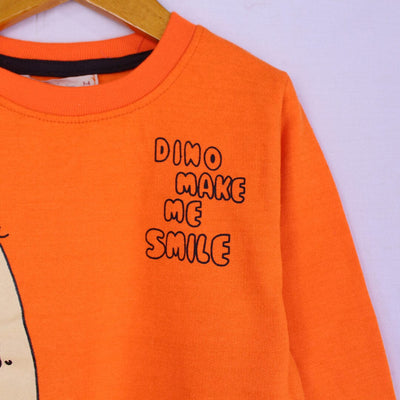 Attractive Orange Themed Sweat Shirt For Boys Sweatshirt Iluvlittlepeople 