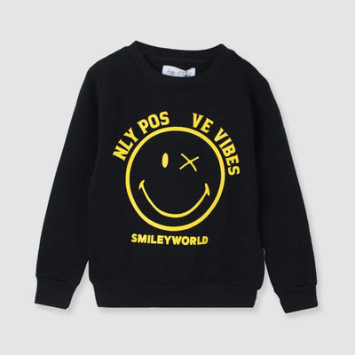 Attractive Black Themed Sweat Shirt For Boys Sweatshirt Iluvlittlepeople 2-3 Years Black Winter