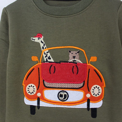 Attractive Green Themed Sweat Shirt For Boys Sweatshirt Iluvlittlepeople 