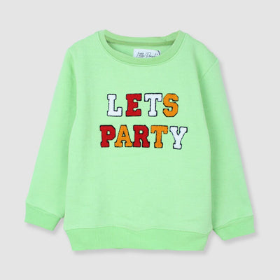 Cute Little Girl Green Themed Sweat Shirt Sweatshirt Iluvlittlepeople 2-3 Years Green Winter