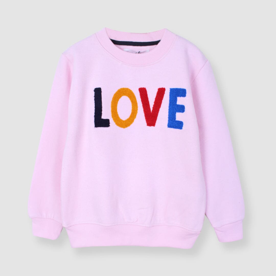 Cute Little Girl Pink Themed Sweat Shirt Sweatshirt Iluvlittlepeople 2-3 Years Pink Winter