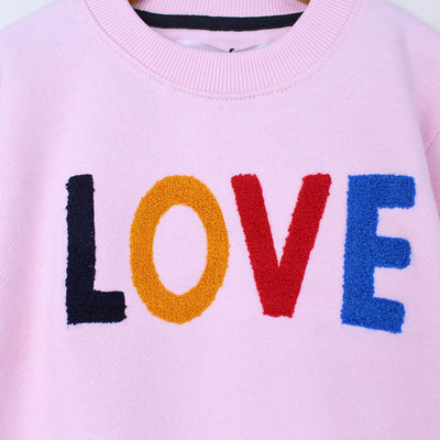 Cute Little Girl Pink Themed Sweat Shirt Sweatshirt Iluvlittlepeople 