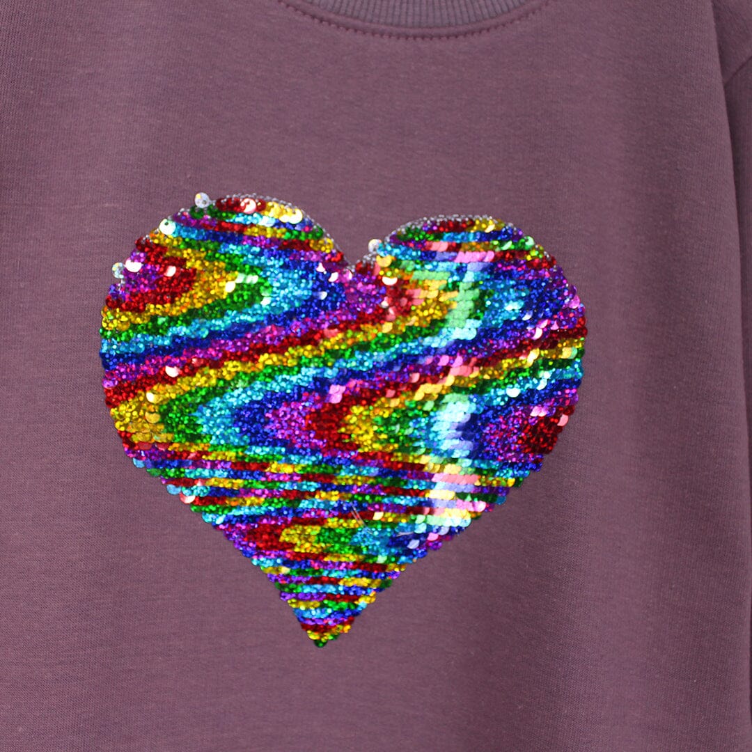 Dashing Purple Themed Girls Sweatshirt Sweatshirt Iluvlittlepeople 