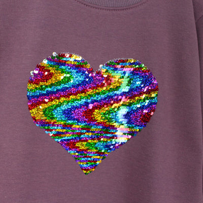 Dashing Purple Themed Girls Sweatshirt Sweatshirt Iluvlittlepeople 