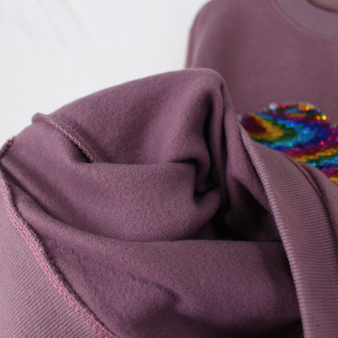 Dashing Purple Themed Girls Sweatshirt Sweatshirt Iluvlittlepeople 