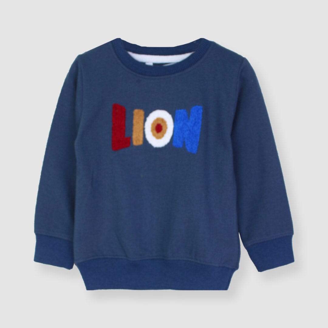 Attractive Blue Themed Sweat Shirt For Boys Sweatshirt Iluvlittlepeople 6-9 Months Blue Winter