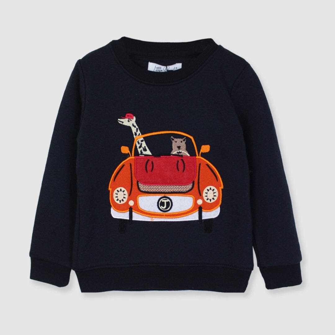 Attractive Blue Themed Sweat Shirt For Boys Sweatshirt Iluvlittlepeople 2-3 Years Blue Winter