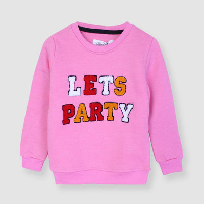 Cute Pinkish Themed Girls Sweatshirt Sweatshirt Iluvlittlepeople 2-3 Years Pink Winter