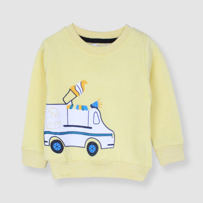 Attractive Yellow Themed Sweat Shirt For Boys Sweatshirt Iluvlittlepeople 6-9 Months Yellow Winter