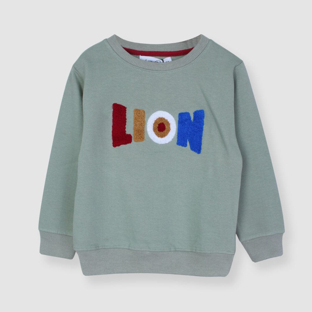 Attractive Green Themed Sweat Shirt For Boys Sweatshirt Iluvlittlepeople 6-9 Months Green Winter