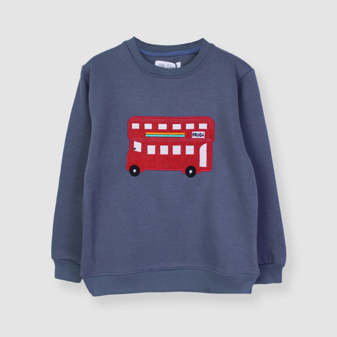 Attractive Grey Themed Sweat Shirt For Boys Sweatshirt Iluvlittlepeople 2-3 Years Grey Winter