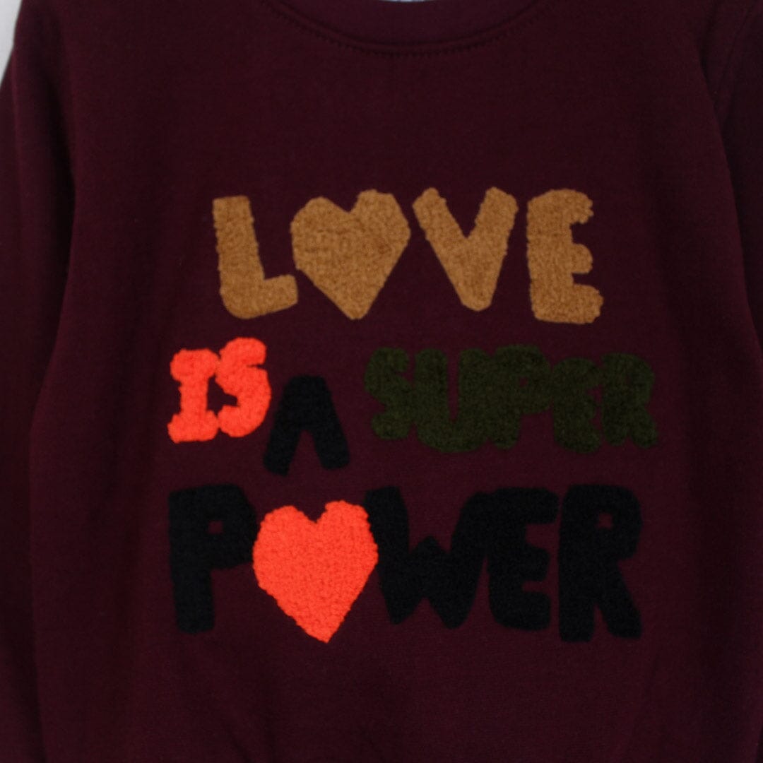 Attractive Maroon Themed Sweat Shirt For Boys Sweatshirt Iluvlittlepeople 