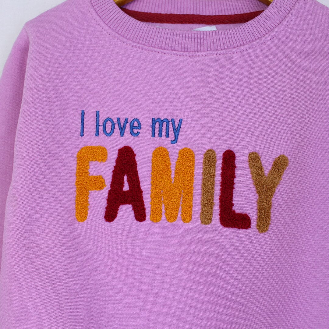 Attractive Purple Themed Sweat Shirt For Girls Sweatshirt Iluvlittlepeople 