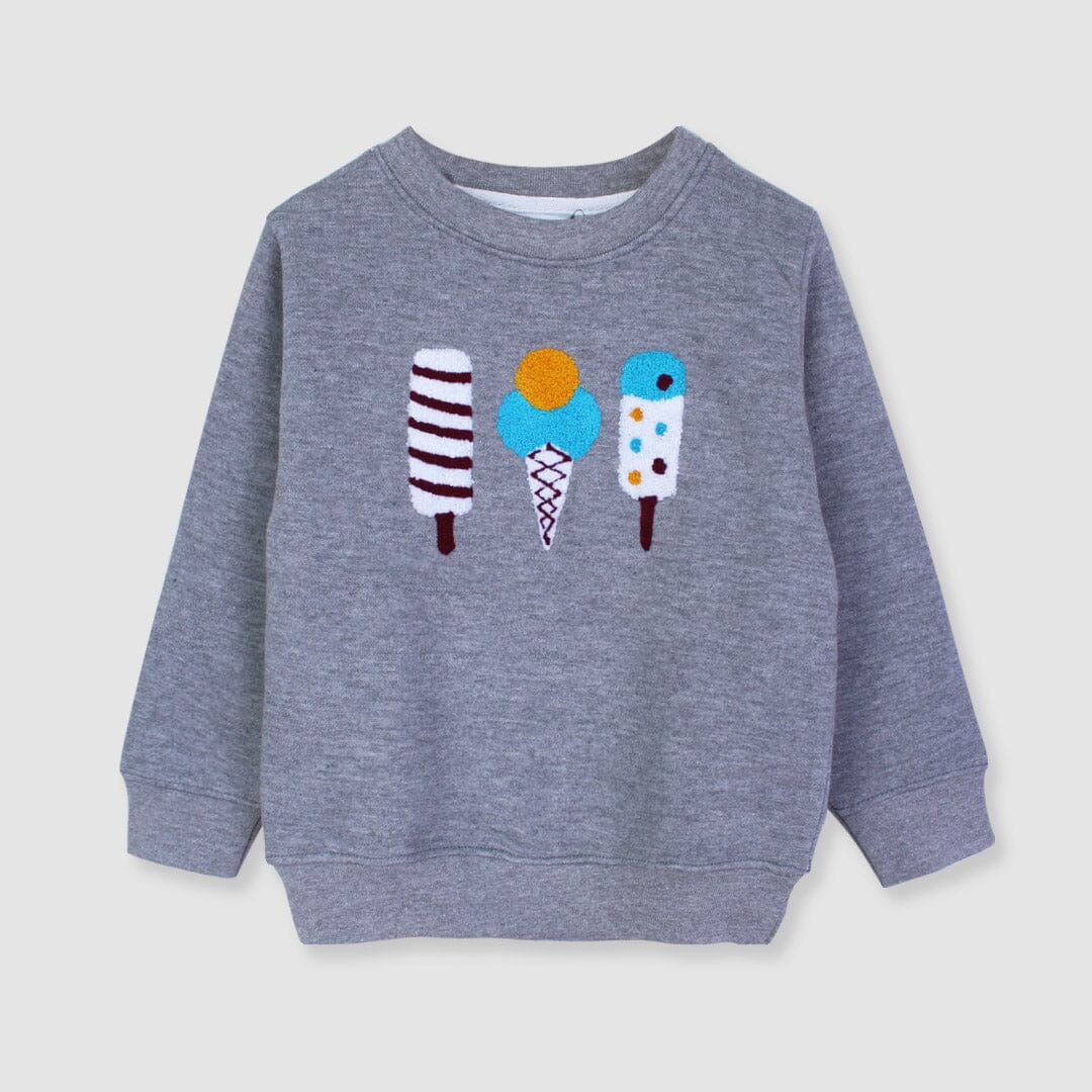 Attractive Grey Themed Sweat Shirt For Boys Sweatshirt Iluvlittlepeople 6-9 Months Grey Winter