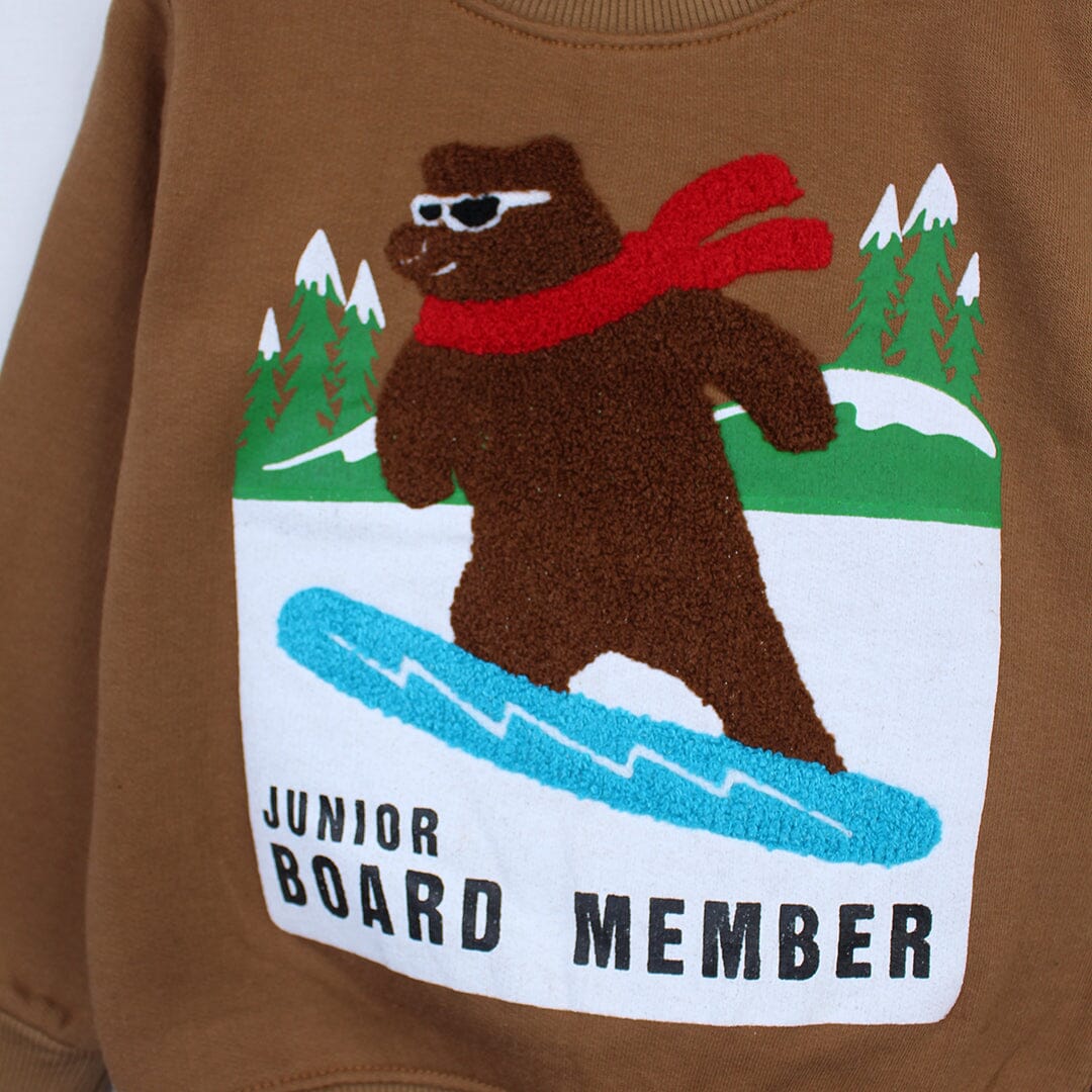 Cozy Attractive Brown Themed Sweat Shirt For Boys Sweatshirt Iluvlittlepeople 