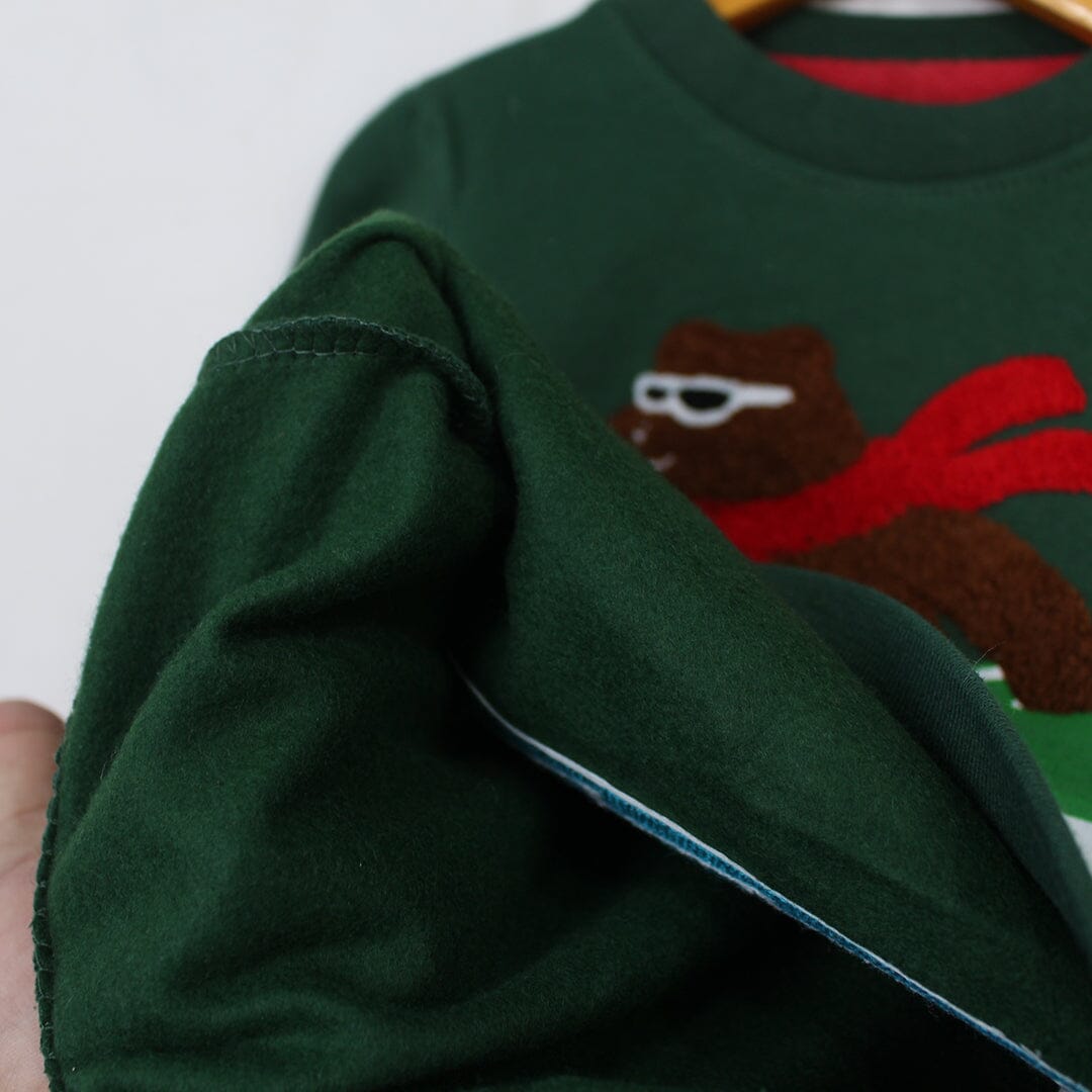 Cozy Attractive Green Themed Sweat Shirt For Boys Sweatshirt Iluvlittlepeople 