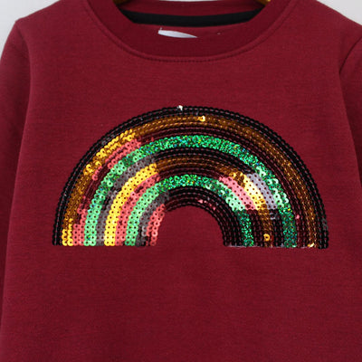 Cozy Attractive Maroon Themed Sweat Shirt For Boys Sweatshirt Iluvlittlepeople 