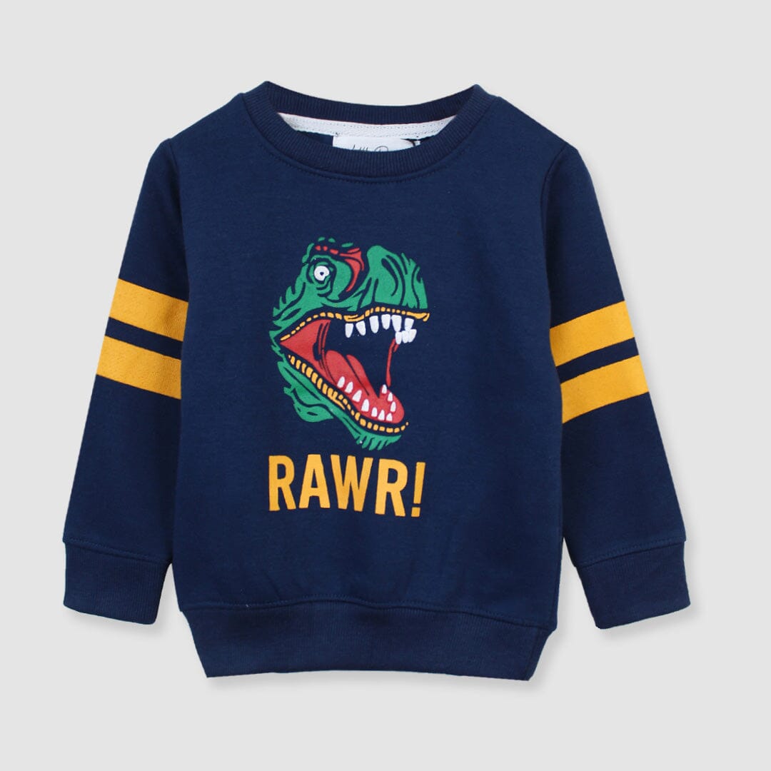 Attractive Blue Themed Sweat Shirt For Kids Sweatshirt Iluvlittlepeople 6-9 Months Blue Winter