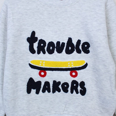 Attractive Grey Themed Sweat Shirt For Kids Sweatshirt Iluvlittlepeople 