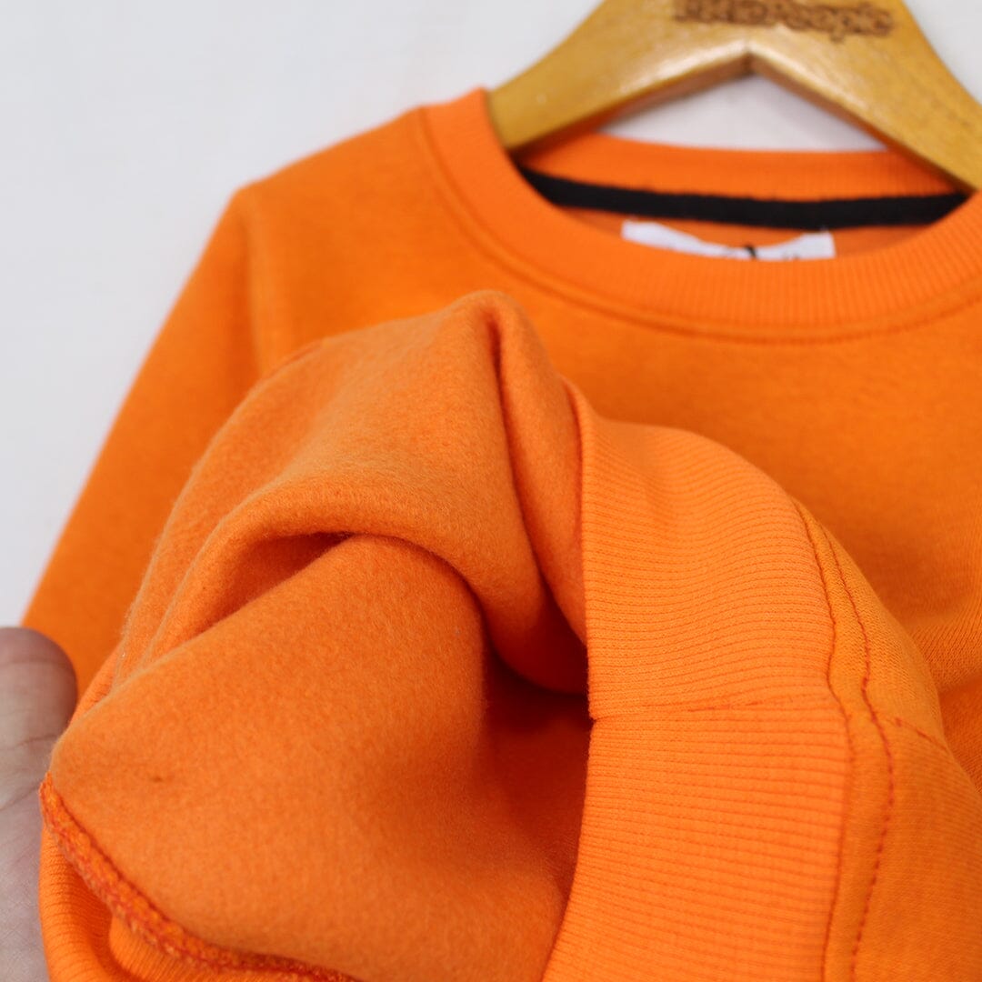 Attractive Orange Themed Sweat Shirt For Kids Sweatshirt Iluvlittlepeople 