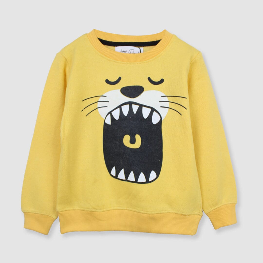 Attractive Yellow Themed Sweat Shirt For Kids Sweatshirt Iluvlittlepeople 6-9 Months Yellow Winter