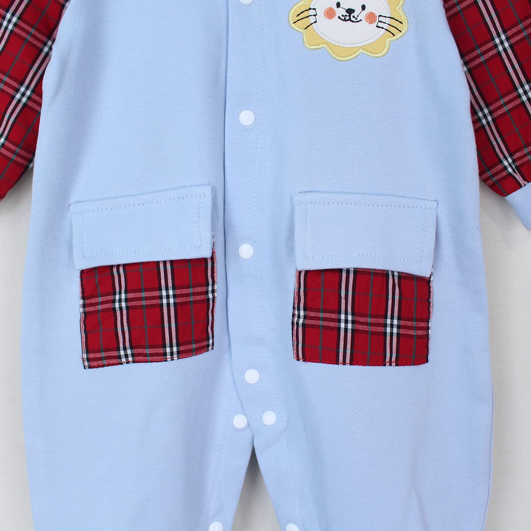 Sober Blue Themed Winter Romper For Boys Romper Iluvlittlepeople 