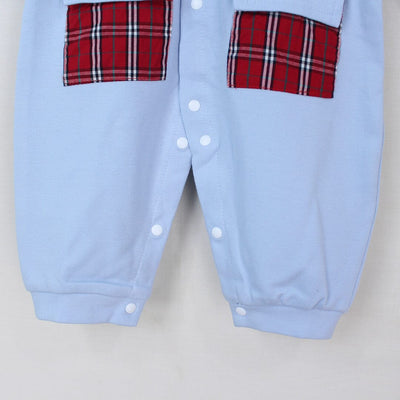 Sober Blue Themed Winter Romper For Boys Romper Iluvlittlepeople 