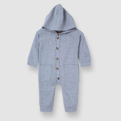 Attractive Grey Themed Winter Romper For Boys Romper Iluvlittlepeople 0-3 Months Grey Winter