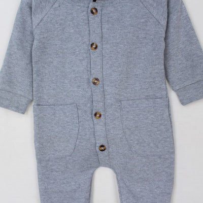 Attractive Grey Themed Winter Romper For Boys Romper Iluvlittlepeople 