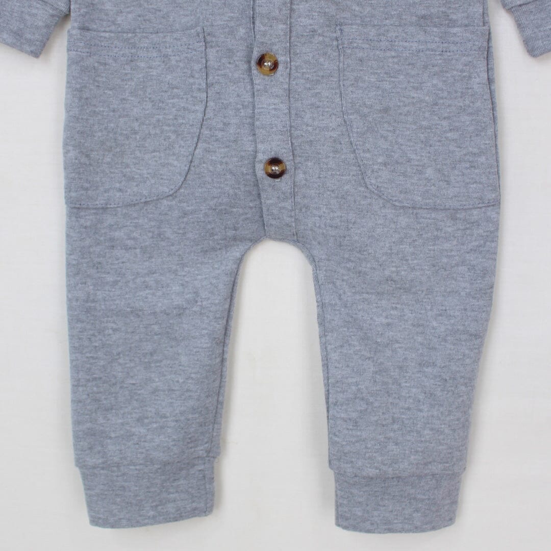 Attractive Grey Themed Winter Romper For Boys Romper Iluvlittlepeople 