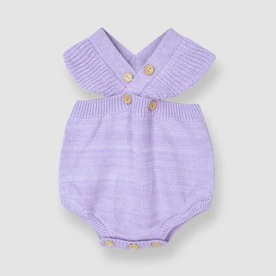 Stylish Purple Winter Romper For Girls Romper Iluvlittlepeople 0-3 Months Purple Winter