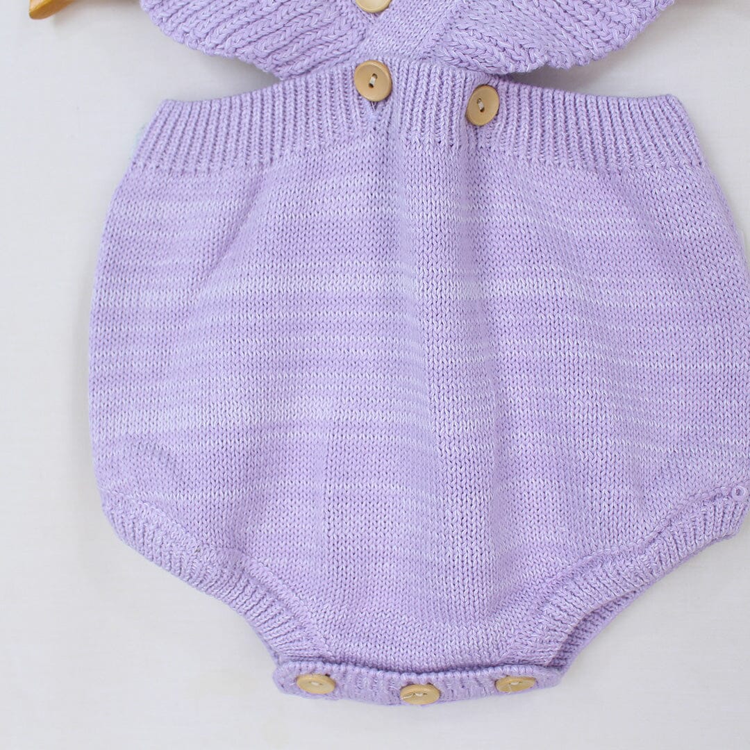 Stylish Purple Winter Romper For Girls Romper Iluvlittlepeople 