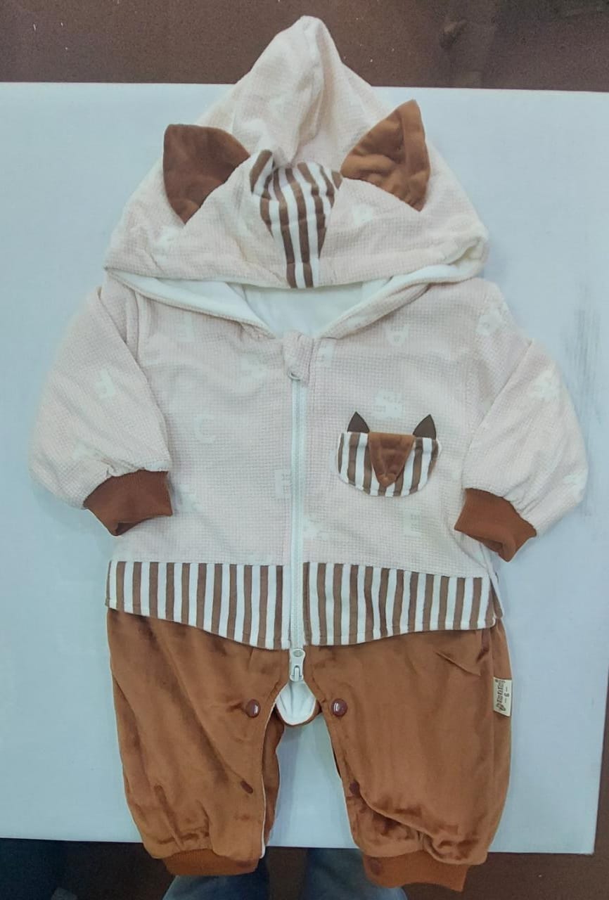 Attractive Peach Themed Winter Kids Romper Romper Iluvlittlepeople 