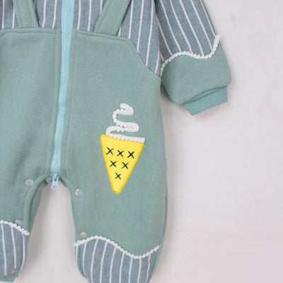 Cozy Aqua Themed Winter Romper For Boys Romper Iluvlittlepeople 