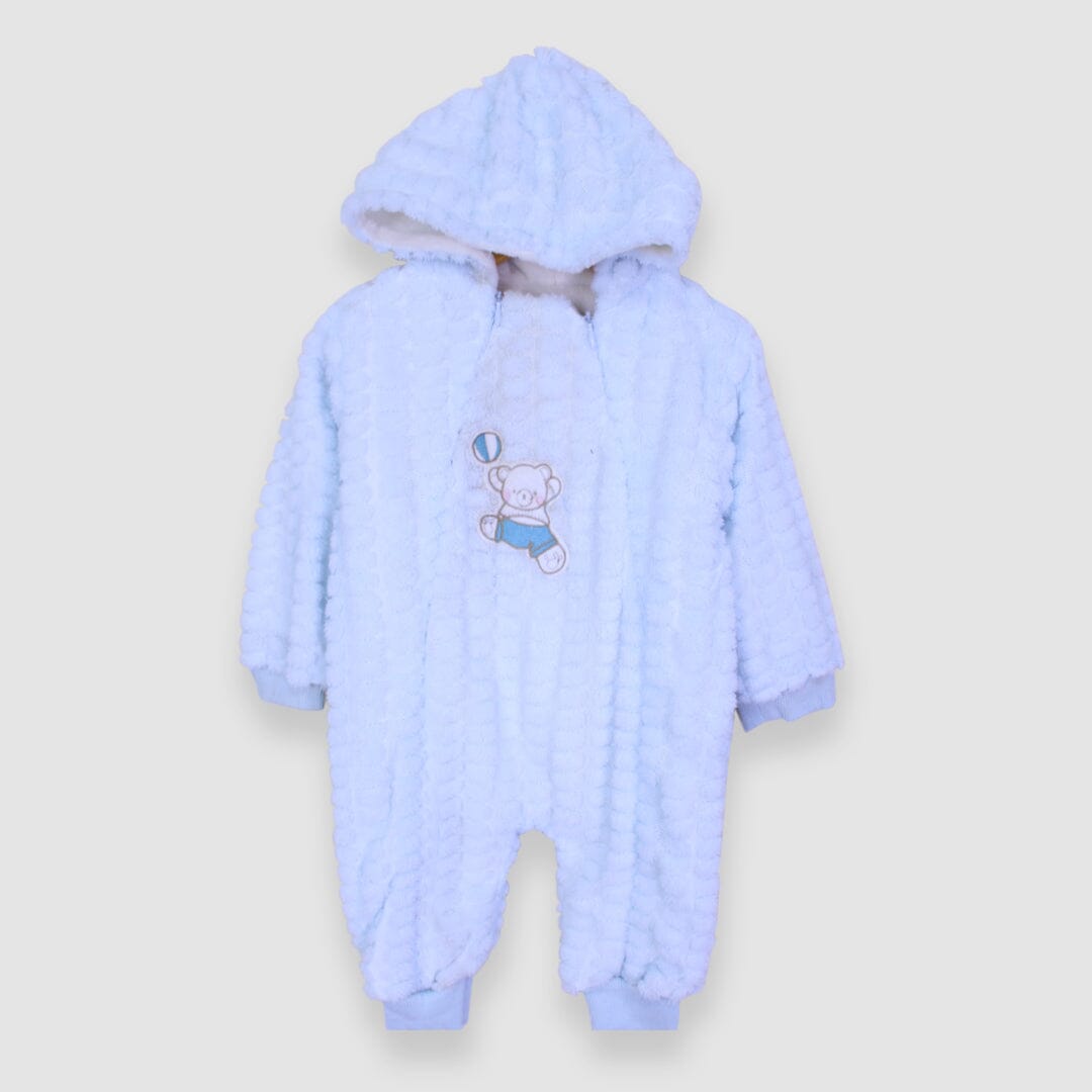 Attractive Light Blue Themed Winter Romper For Boys Romper Iluvlittlepeople 0-3 Months Light Blue Winter