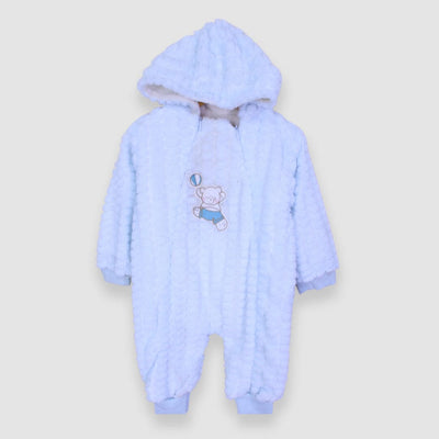 Attractive Light Blue Themed Winter Romper For Boys Romper Iluvlittlepeople 0-3 Months Light Blue Winter