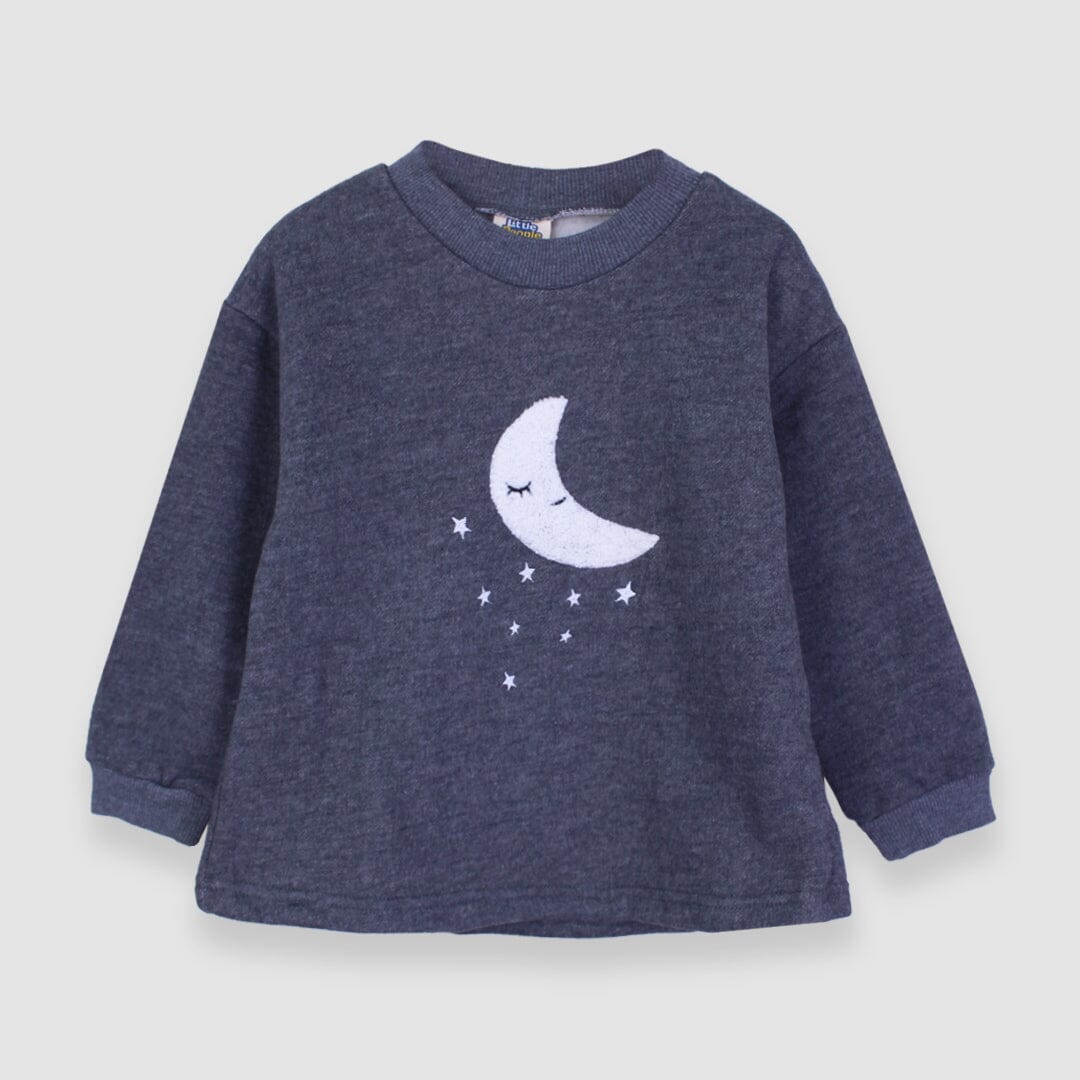 Attractive Grey Themed Sweat Shirt For Girls Sweatshirt Iluvlittlepeople 3-4 Years Grey Winter