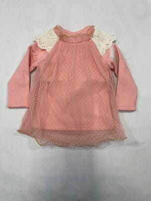 Cozy Peach Themed Cute Princess Frock Frock Iluvlittlepeople 12-18 Months Peach Winter